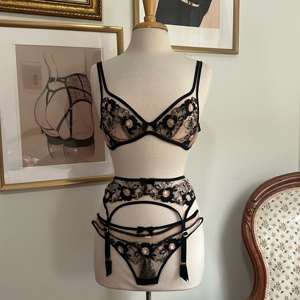 Agent Provocateur 3 piece Lingerie Set